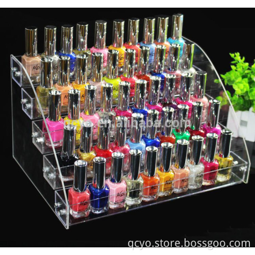 Acrylic Nail Polish Table Rack Organizer Display (Hold Up To 70 Bottles)